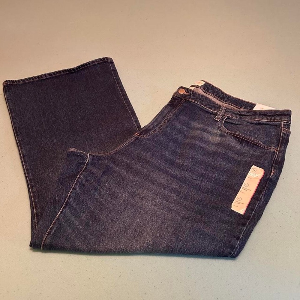 flare blue jeans